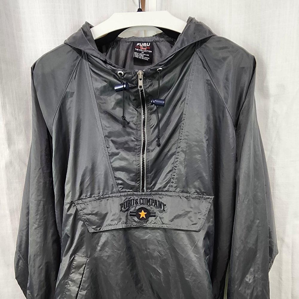 Fubu hooded windbreaker, size Medium.